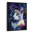 GATO BLANCO EN EL ESPACIO - Dav Madrid | Cuadro decorativo de Canvas Lab