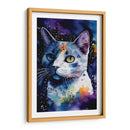 GATO BLANCO EN EL ESPACIO - Dav Madrid | Cuadro decorativo de Canvas Lab