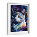 GATO BLANCO EN EL ESPACIO - Dav Madrid | Cuadro decorativo de Canvas Lab