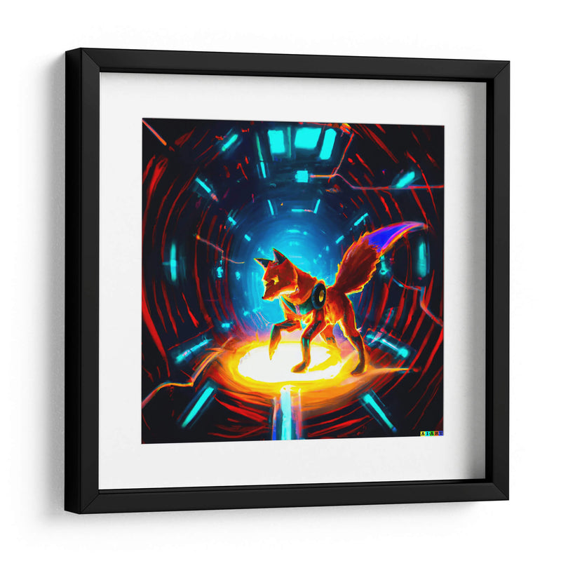 The Cyber fox 6 - AI-ART | Cuadro decorativo de Canvas Lab