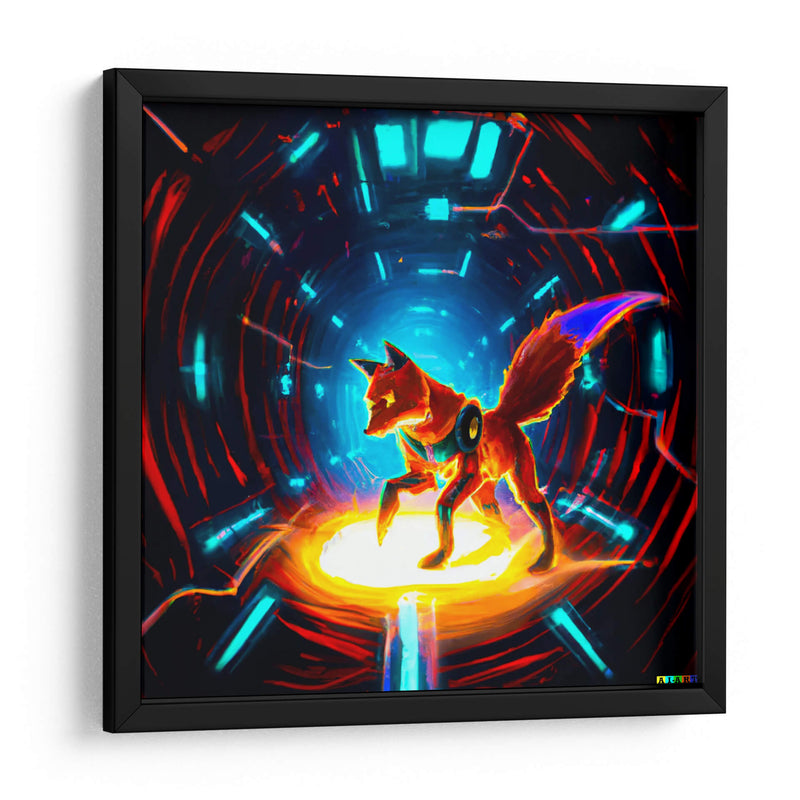 The Cyber fox 6 - AI-ART | Cuadro decorativo de Canvas Lab