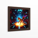 The Cyber fox 6 - AI-ART | Cuadro decorativo de Canvas Lab