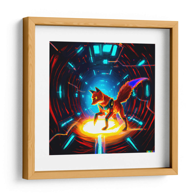 The Cyber fox 6 - AI-ART | Cuadro decorativo de Canvas Lab