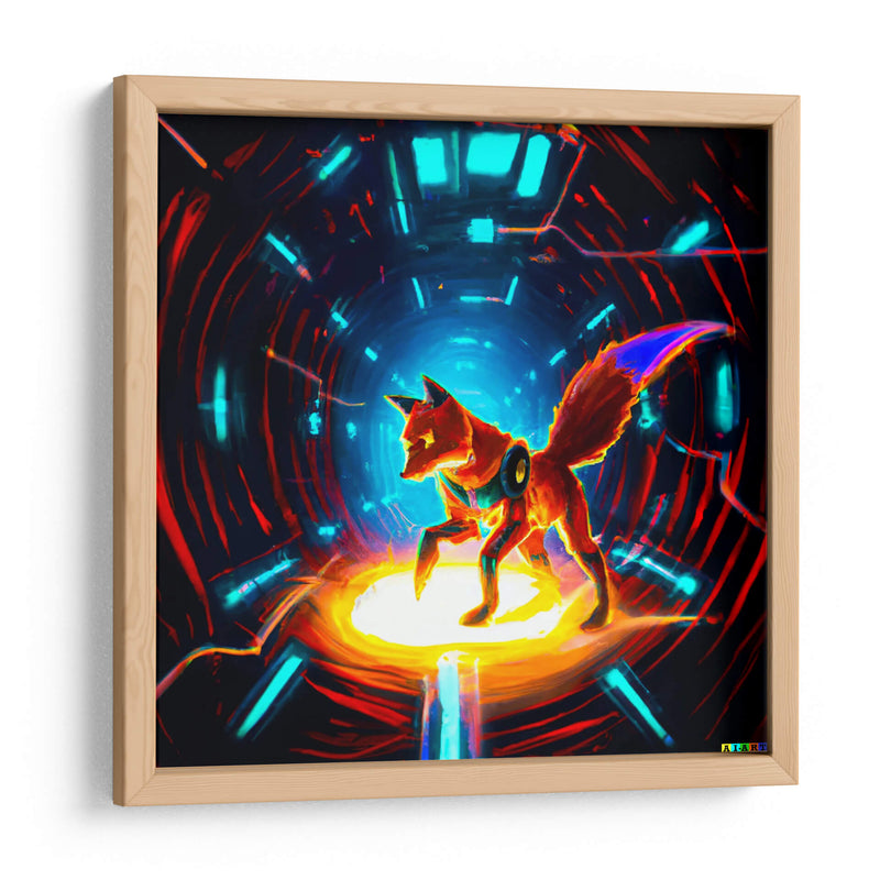 The Cyber fox 6 - AI-ART | Cuadro decorativo de Canvas Lab