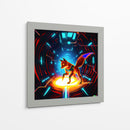 The Cyber fox 6 - AI-ART | Cuadro decorativo de Canvas Lab