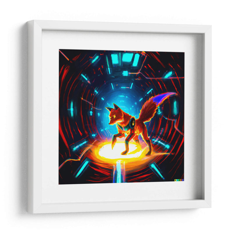 The Cyber fox 6 - AI-ART | Cuadro decorativo de Canvas Lab