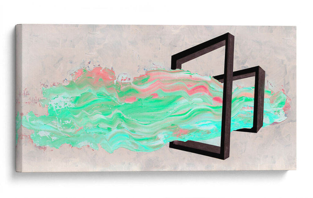 Verde y rosa - Nayeli Cabrera | Cuadro decorativo de Canvas Lab
