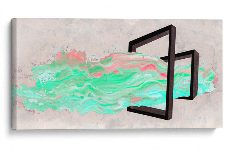 Verde y rosa - Nayeli Cabrera | Cuadro decorativo de Canvas Lab