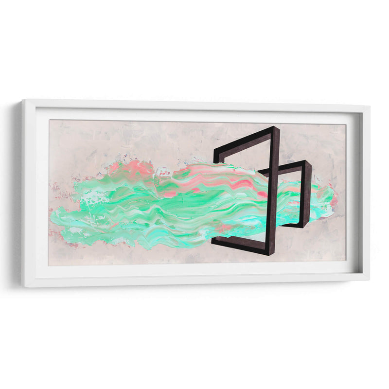 Verde y rosa - Nayeli Cabrera | Cuadro decorativo de Canvas Lab