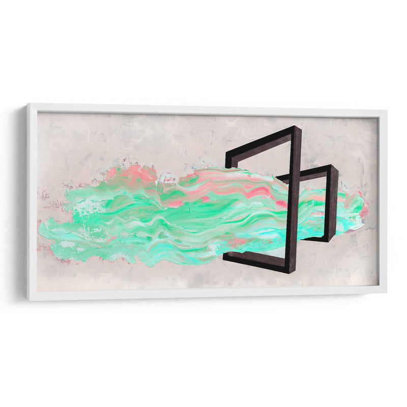 Verde y rosa - Nayeli Cabrera | Cuadro decorativo de Canvas Lab