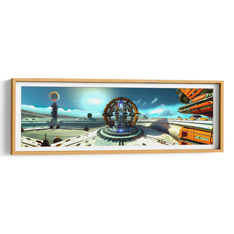 Quantum Reactor Powered Star Base - AI-ART | Cuadro decorativo de Canvas Lab