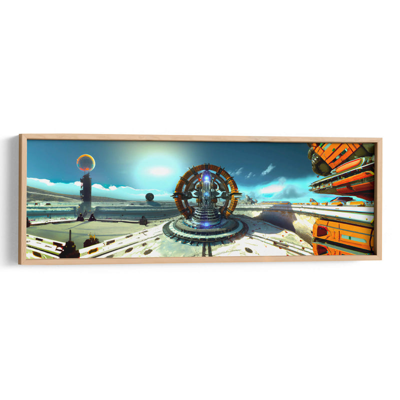 Quantum Reactor Powered Star Base - AI-ART | Cuadro decorativo de Canvas Lab