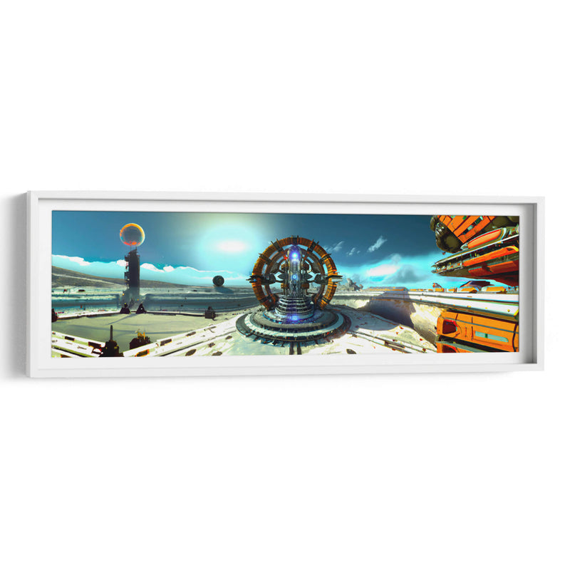 Quantum Reactor Powered Star Base - AI-ART | Cuadro decorativo de Canvas Lab