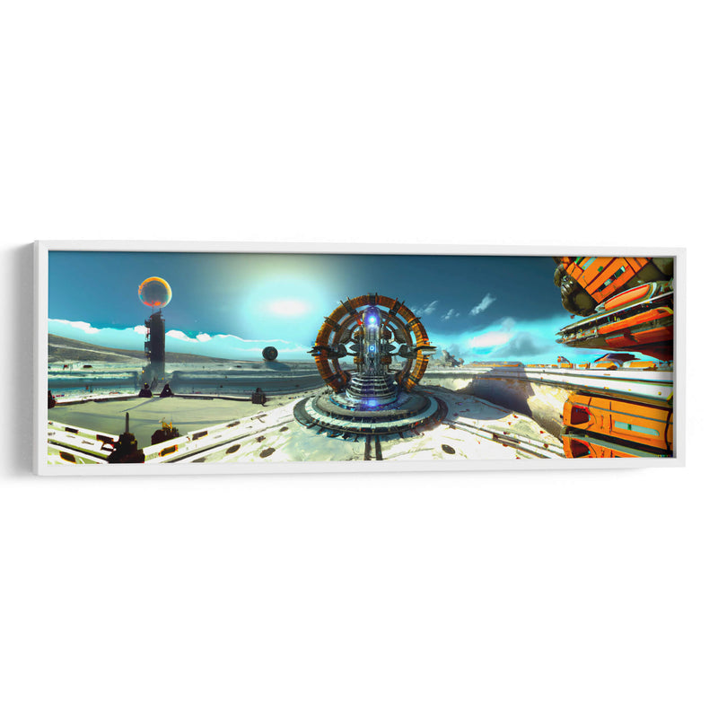 Quantum Reactor Powered Star Base - AI-ART | Cuadro decorativo de Canvas Lab