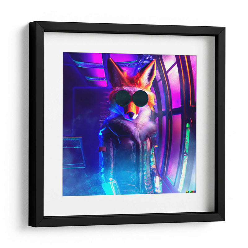 The Cyber Fox 5 - AI-ART | Cuadro decorativo de Canvas Lab