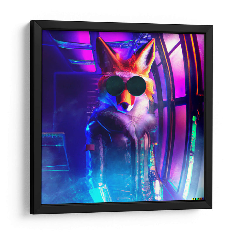 The Cyber Fox 5 - AI-ART | Cuadro decorativo de Canvas Lab