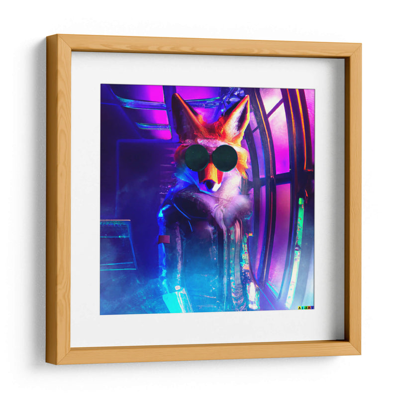 The Cyber Fox 5 - AI-ART | Cuadro decorativo de Canvas Lab