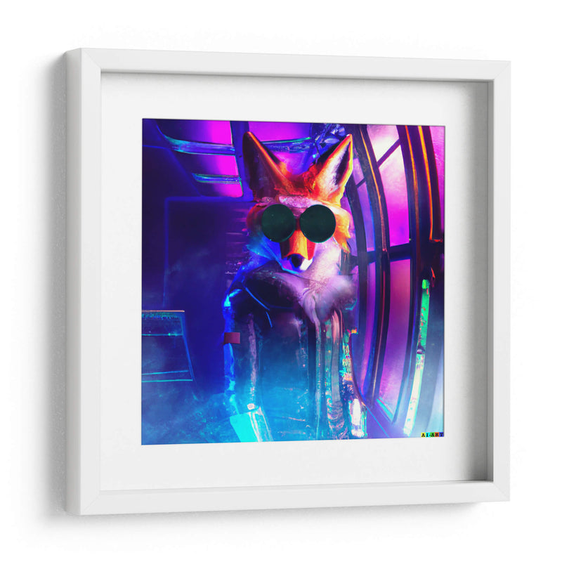 The Cyber Fox 5 - AI-ART | Cuadro decorativo de Canvas Lab