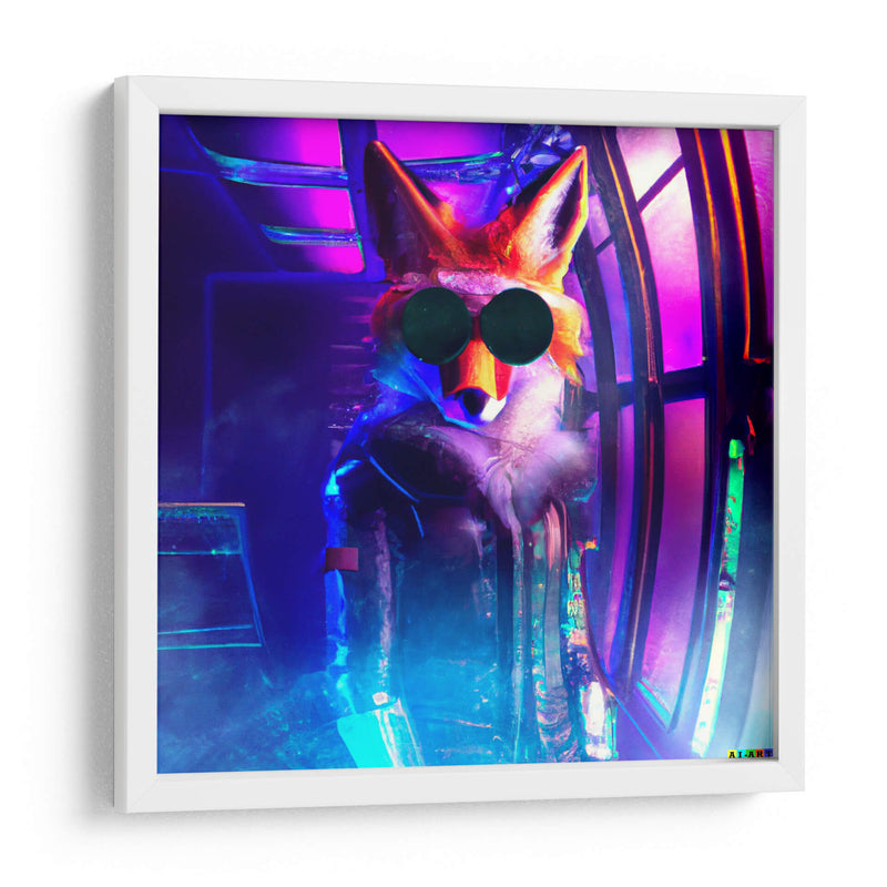 The Cyber Fox 5 - AI-ART | Cuadro decorativo de Canvas Lab