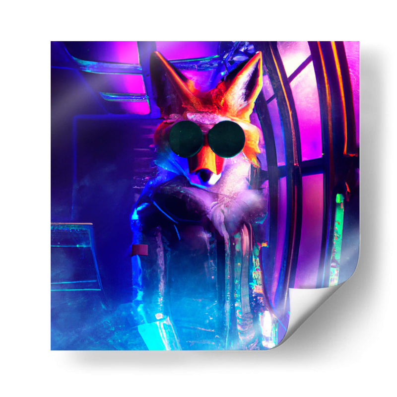 The Cyber Fox 5 - AI-ART | Cuadro decorativo de Canvas Lab