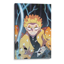 Zenitsu Primera Postura  - Marco Green | Cuadro decorativo de Canvas Lab