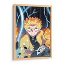 Zenitsu Primera Postura  - Marco Green | Cuadro decorativo de Canvas Lab