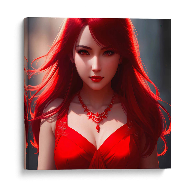 Chica de cabello rojo - Ham Hams! | Cuadro decorativo de Canvas Lab