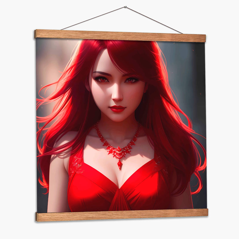 Chica de cabello rojo - Ham Hams! | Cuadro decorativo de Canvas Lab