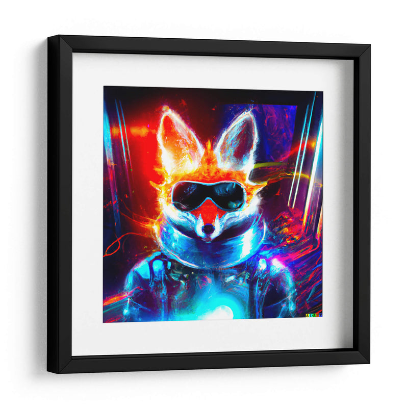 The Cyber Fox 3 - AI-ART | Cuadro decorativo de Canvas Lab