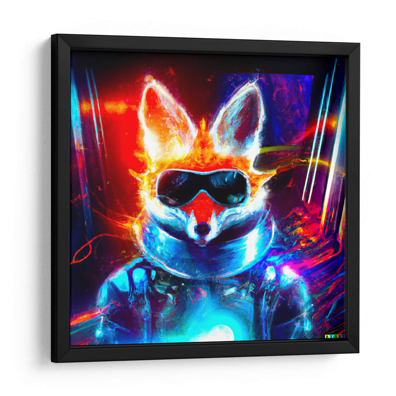 The Cyber Fox 3 - AI-ART | Cuadro decorativo de Canvas Lab