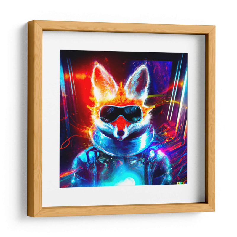 The Cyber Fox 3 - AI-ART | Cuadro decorativo de Canvas Lab