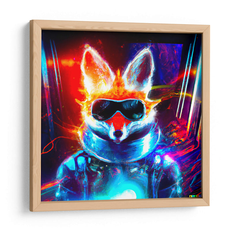 The Cyber Fox 3 - AI-ART | Cuadro decorativo de Canvas Lab