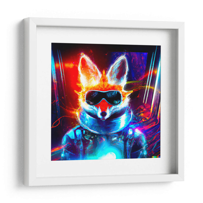 The Cyber Fox 3 - AI-ART | Cuadro decorativo de Canvas Lab