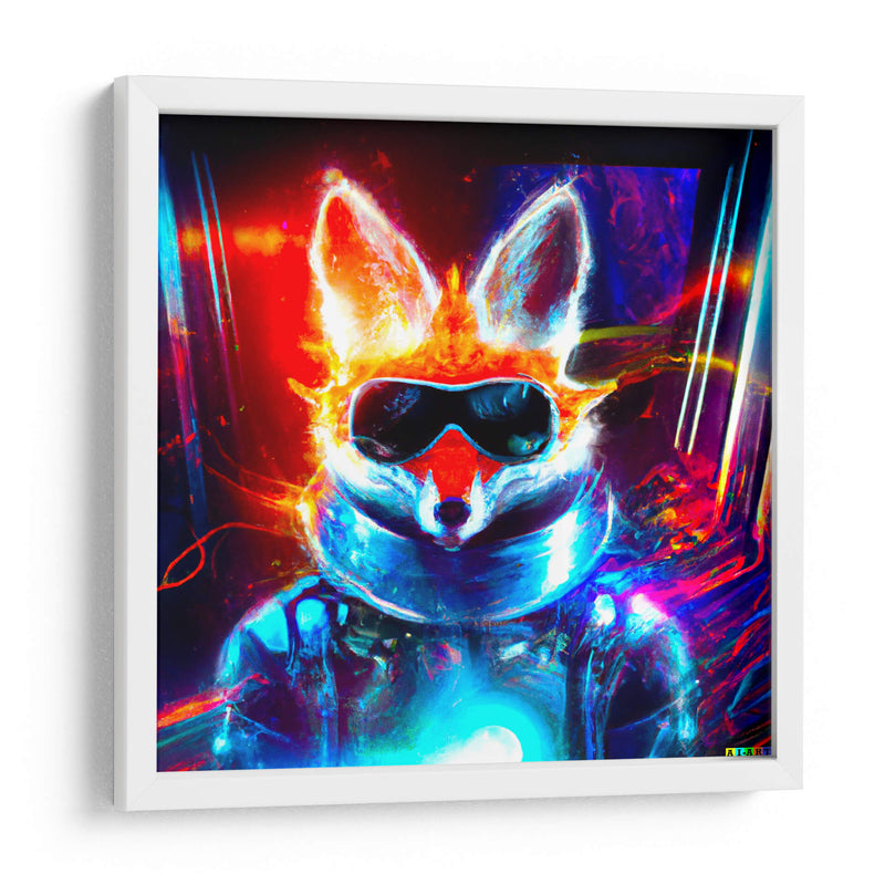 The Cyber Fox 3 - AI-ART | Cuadro decorativo de Canvas Lab