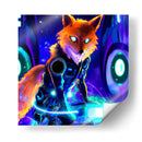 The Cyber Fox 4 - AI-ART | Cuadro decorativo de Canvas Lab