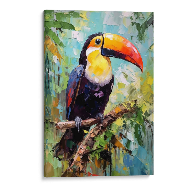 TUCÁN FELIZ EN LA SELVA - Dav Madrid | Cuadro decorativo de Canvas Lab