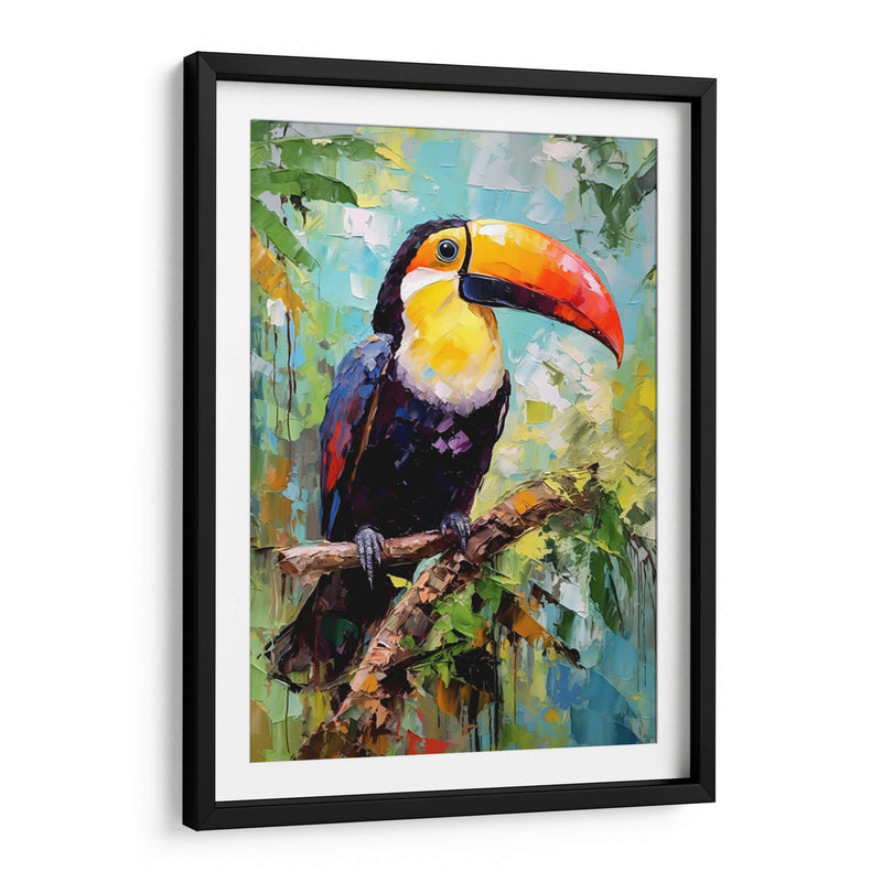TUCÁN FELIZ EN LA SELVA - Dav Madrid | Cuadro decorativo de Canvas Lab