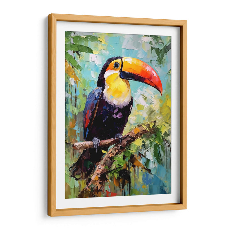 TUCÁN FELIZ EN LA SELVA - Dav Madrid | Cuadro decorativo de Canvas Lab
