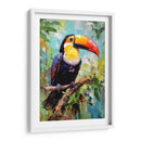 TUCÁN FELIZ EN LA SELVA - Dav Madrid | Cuadro decorativo de Canvas Lab