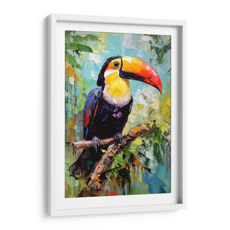 TUCÁN FELIZ EN LA SELVA - Dav Madrid | Cuadro decorativo de Canvas Lab