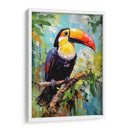 TUCÁN FELIZ EN LA SELVA - Dav Madrid | Cuadro decorativo de Canvas Lab
