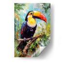 TUCÁN FELIZ EN LA SELVA - Dav Madrid | Cuadro decorativo de Canvas Lab