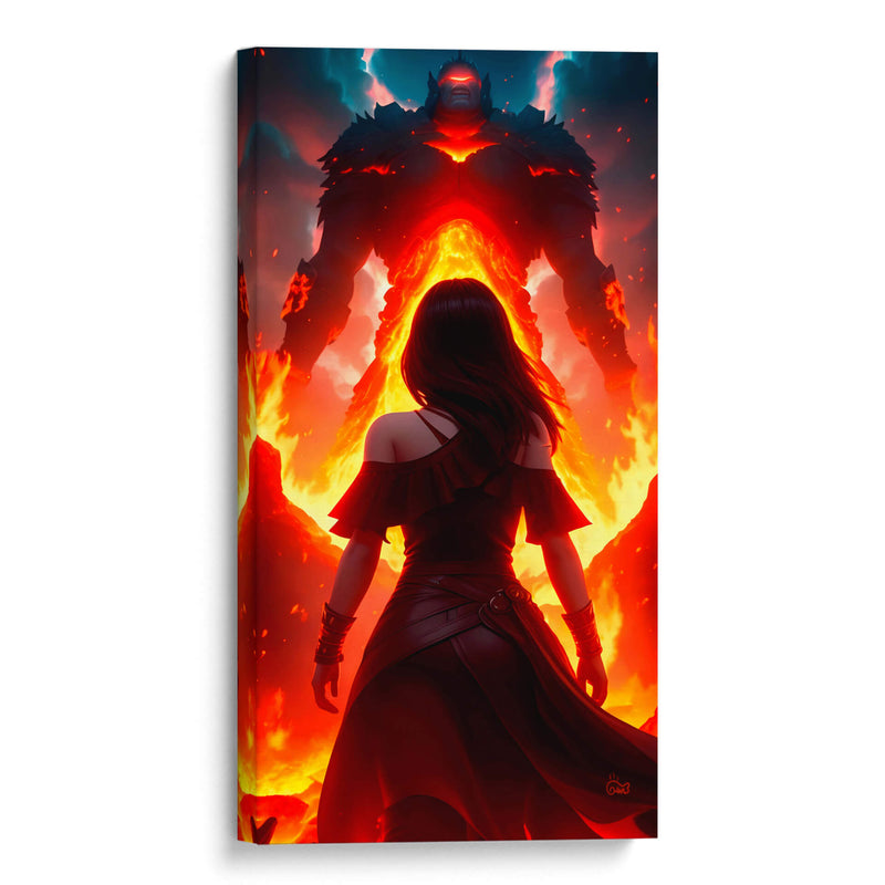 Enfrentando a un Titan de fuego! - Ham Hams! | Cuadro decorativo de Canvas Lab