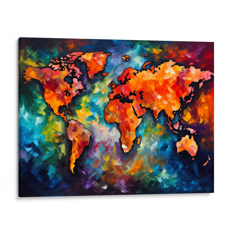 Mapa del Mundo - LA Style | Cuadro decorativo de Canvas Lab