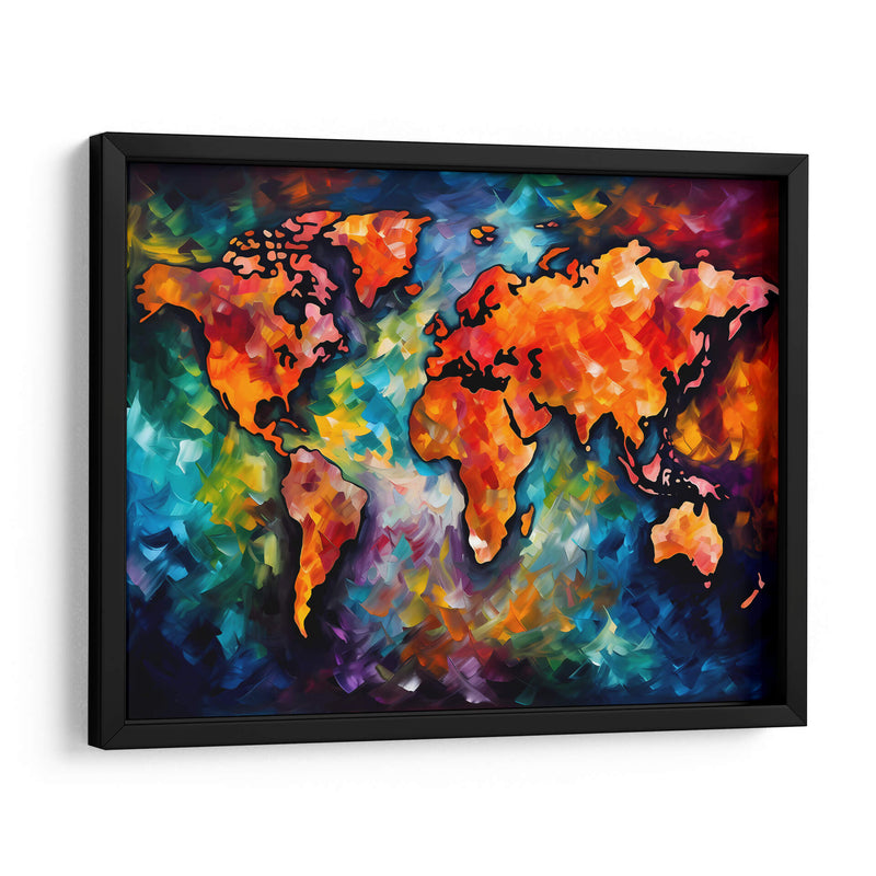 Mapa del Mundo - LA Style | Cuadro decorativo de Canvas Lab