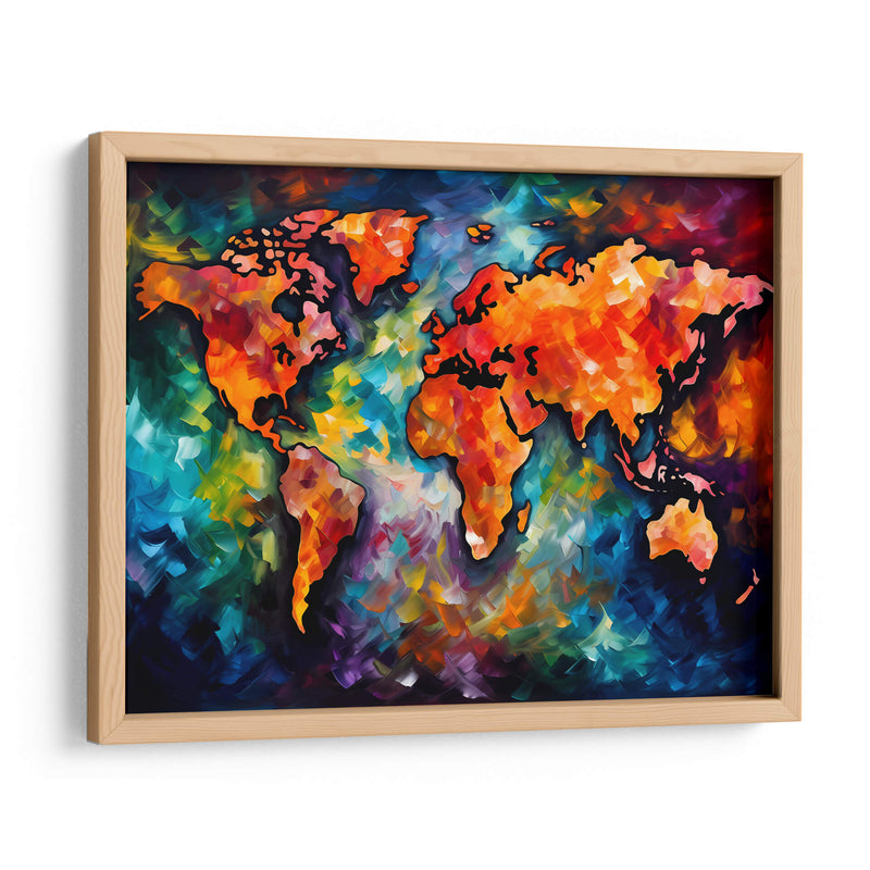 Mapa del Mundo - LA Style | Cuadro decorativo de Canvas Lab