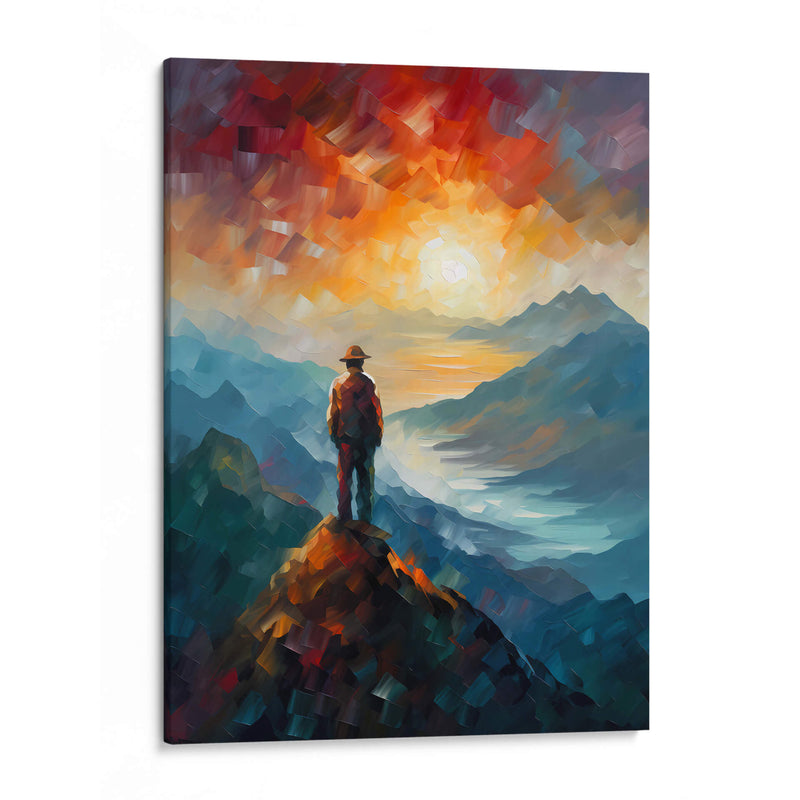 Caminante sobre la montaña - LA Style | Cuadro decorativo de Canvas Lab
