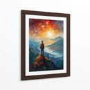 Caminante sobre la montaña - LA Style | Cuadro decorativo de Canvas Lab