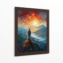 Caminante sobre la montaña - LA Style | Cuadro decorativo de Canvas Lab