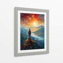 Caminante sobre la montaña - LA Style | Cuadro decorativo de Canvas Lab